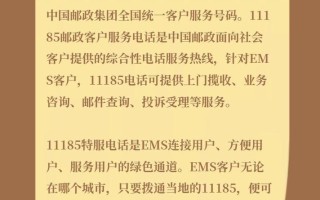 中国邮政快递电话是多少？