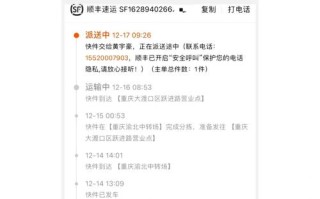 重庆顺丰同城快递电话是多少？