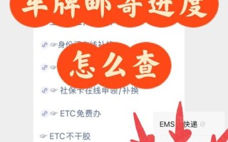 中国邮政车牌邮寄怎么查进度？