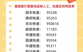 圆通快递人工服务热线是多少？