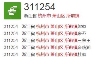 杭州邮政编码是多少？