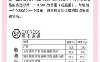 顺丰快递价格怎么查？运费计算规则是什么？