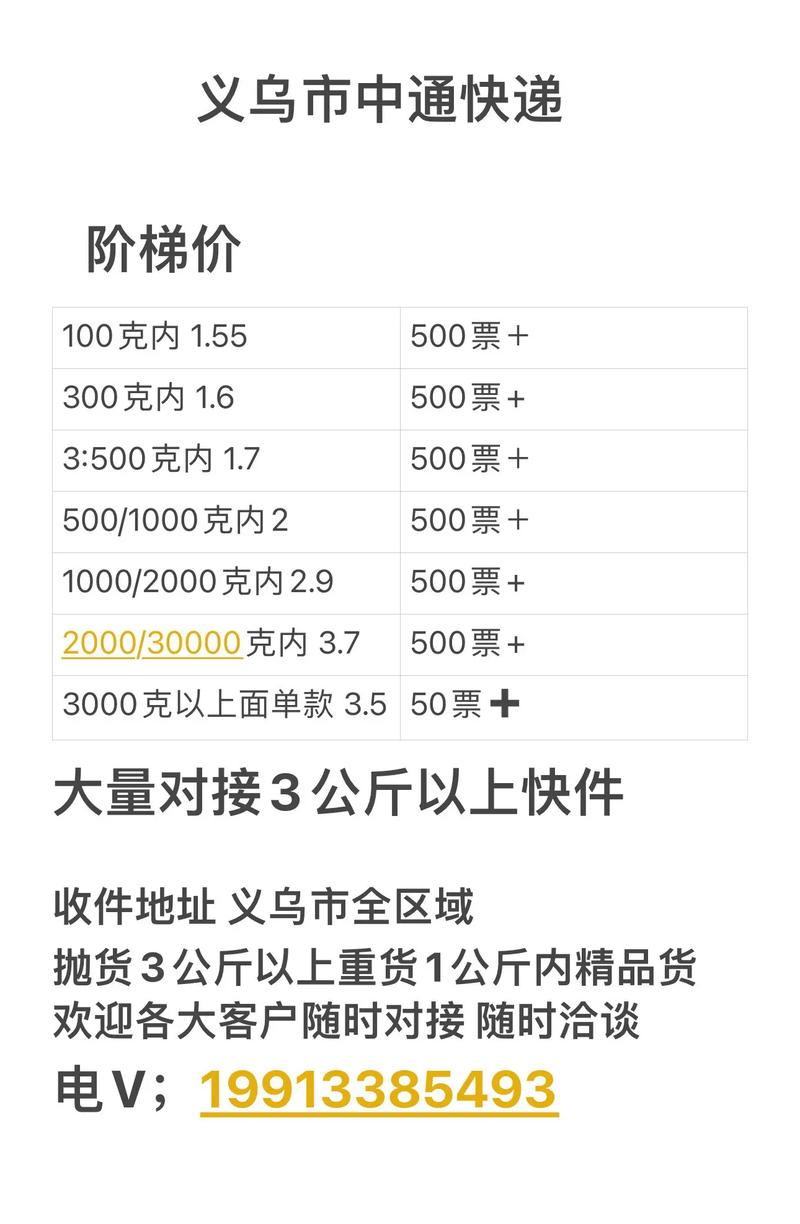 中通国通价格表怎么查？-第2张图片-陕西物流货运