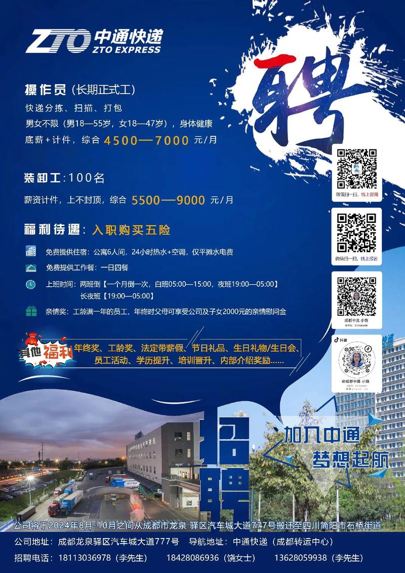 中通快递物流招聘有哪些岗位？-第2张图片-陕西物流货运